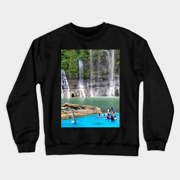 Sagpulon Falls, Jasaan, Misamis Oriental, Mindanao, Philippines Crewneck Sweatshirt by Upbeat Traveler